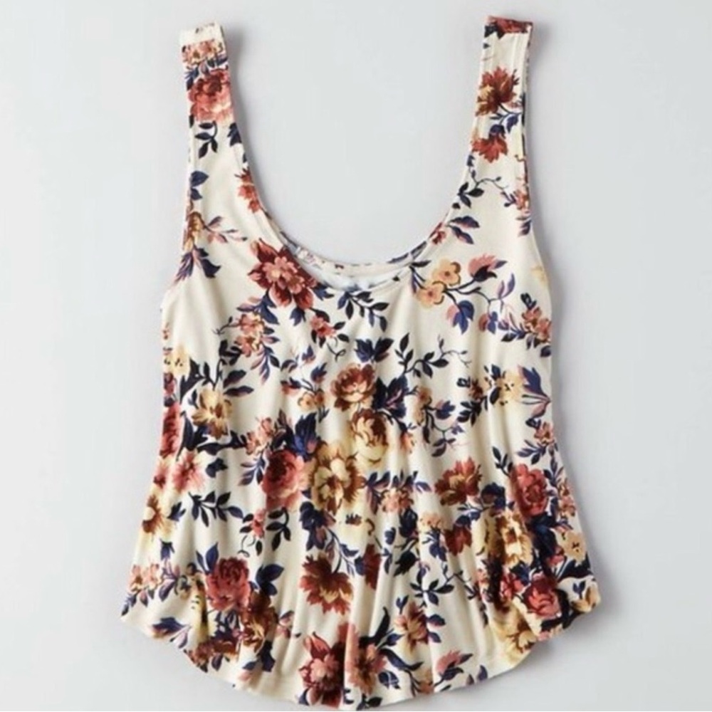 AE Floral Scoop Neck Tank Top - soft & sexy collection